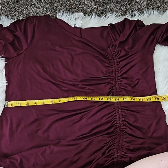 Cato Elderberry Wine Side Cinched Dress NWT - Picture 12 of 12